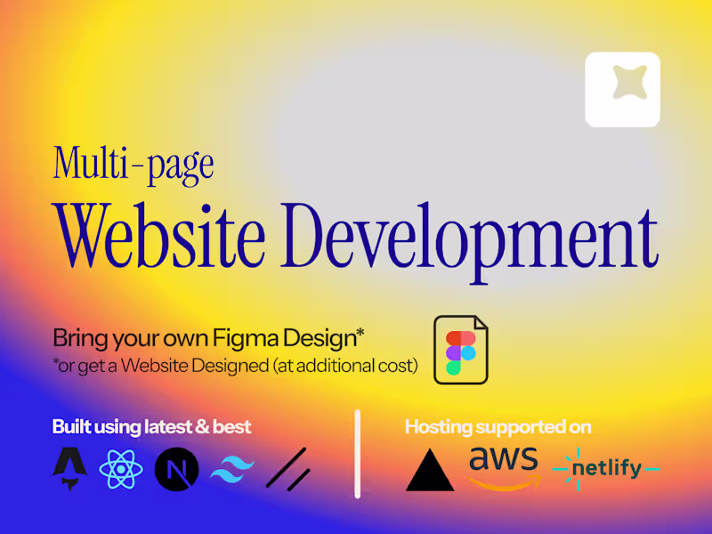 Cover image for Multi-page Website Development