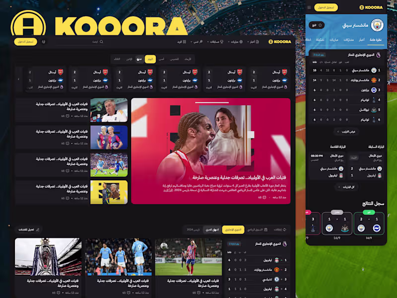 Cover image for Kooora.com - UI/UX Redesign