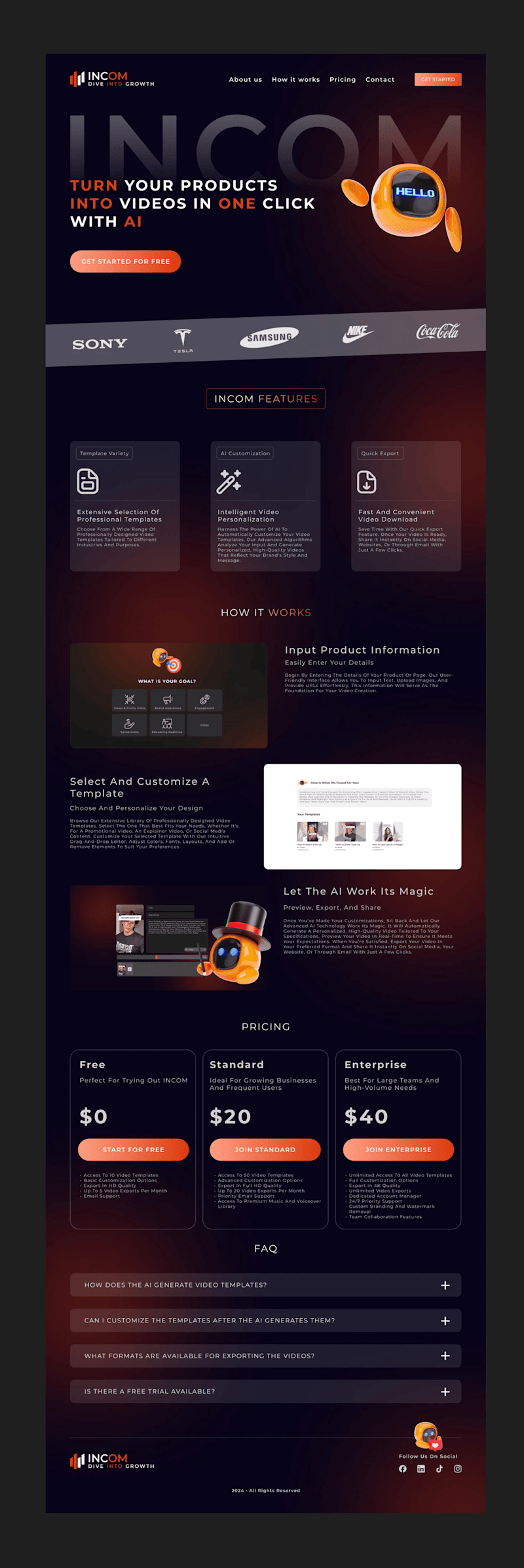 Cover image for AI Video Generation Landing Page