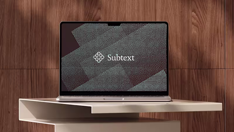 Cover image for Subtext Brand and Website Design