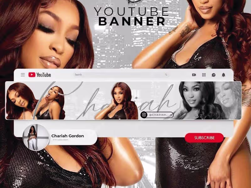 Cover image for Crafting Captivating YouTube Banners :: Behance