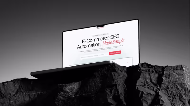 Cover image for AlgoRanker – SEO Automation Tool Webflow Website