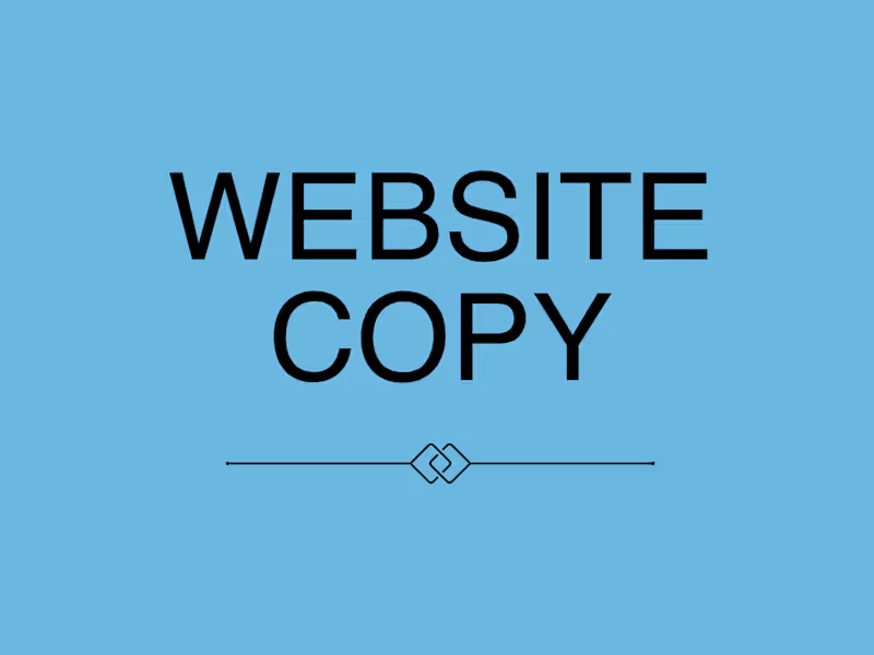 Cover image for Website copy — for a professional, authentic image