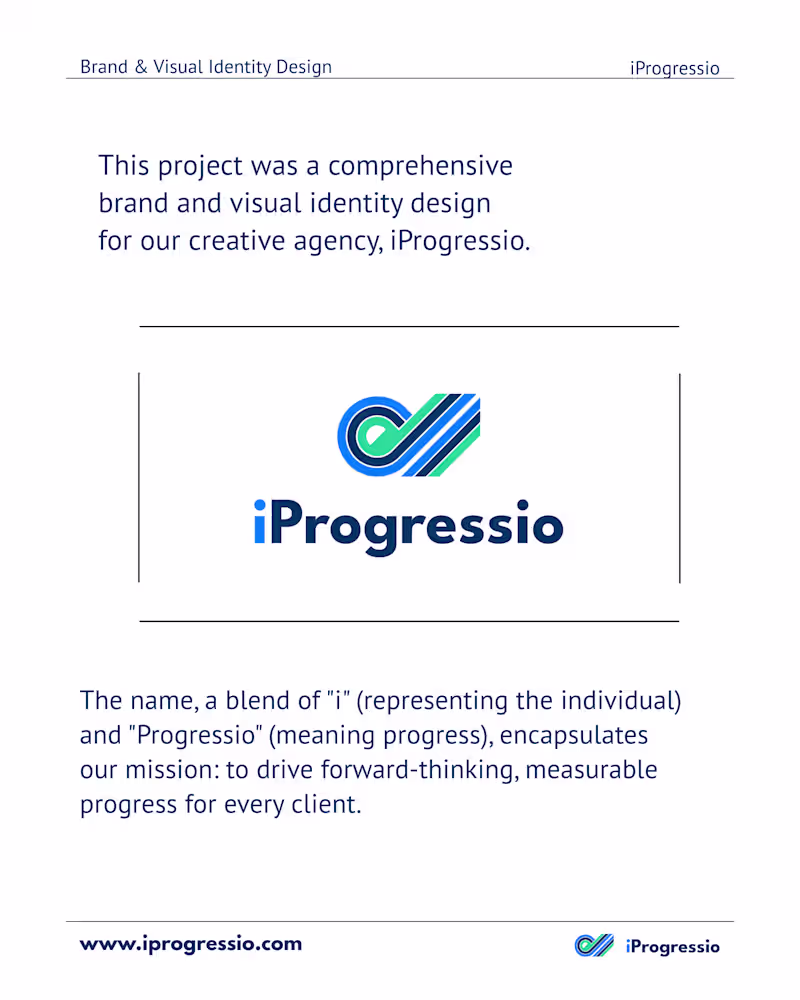 Cover image for iProgressio - Brand & Visual Identity Design