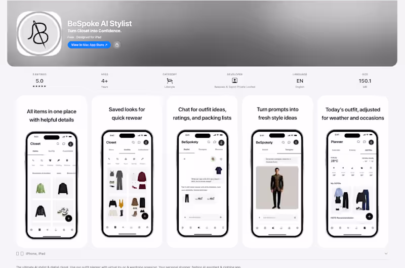 Cover image for Lead Full Stack Engineer for BeSpoke AI Stylist App