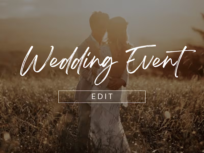 Cover image for Event edit