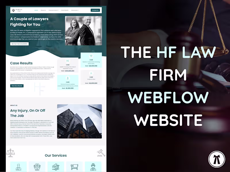 Cover image for The HF Law Firm | Webflow Website