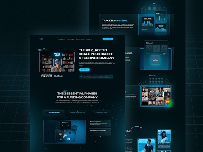 Cover image for Web Design and Webflow Development for a coaching VSL Funnel 