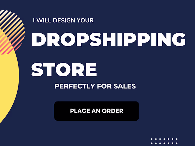 Cover image for I will build your professional dropshipping shopify store
