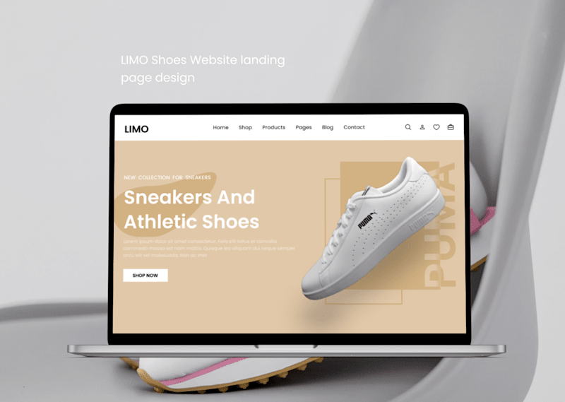 Cover image for Shoe Website design :: Behance