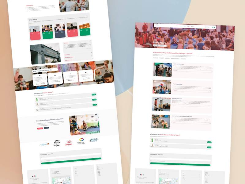 Cover image for Music House Education Website Design and Development
