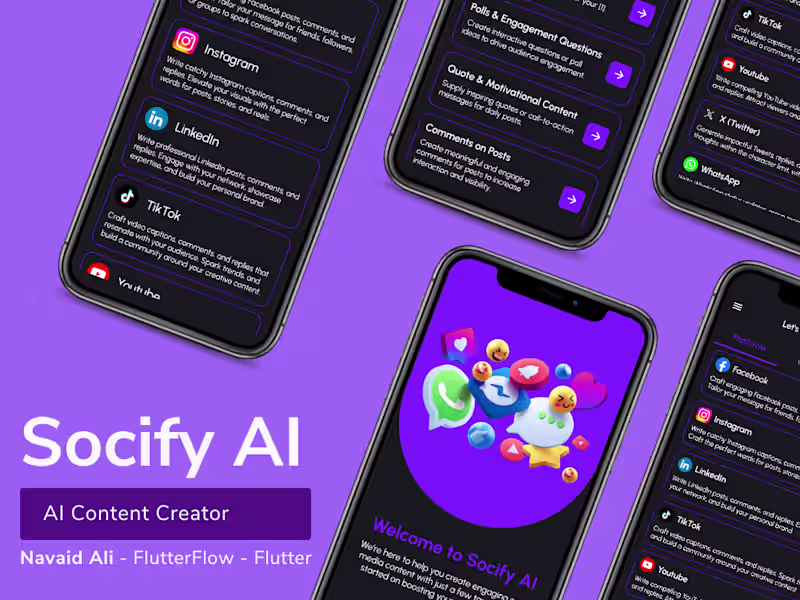 Cover image for Socify AI Mobile App Development