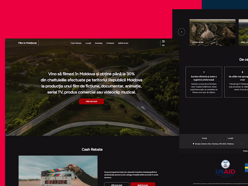 Cover image for FilminMoldova Website