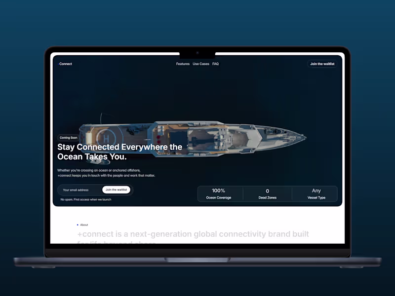 Cover image for +Connect Waitlist Landing Page Development