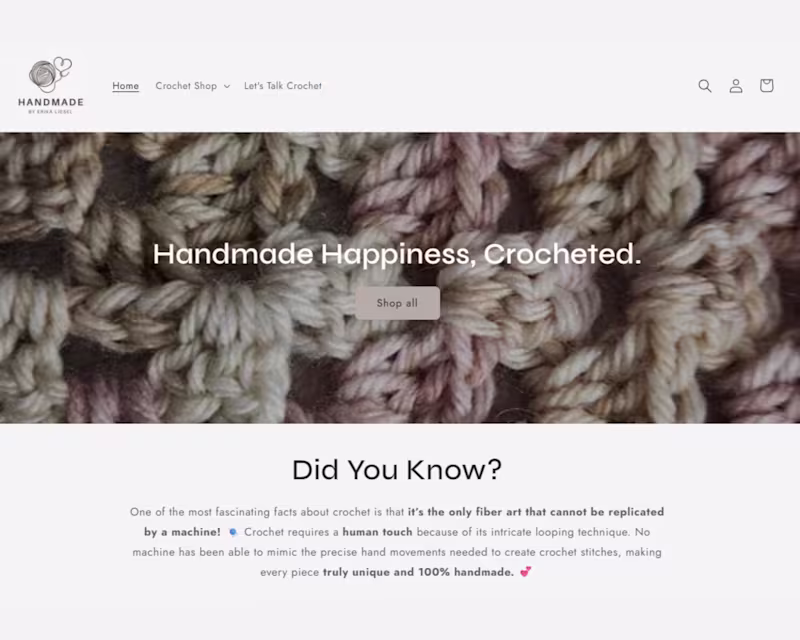 Cover image for Handmade By Erika Liesel