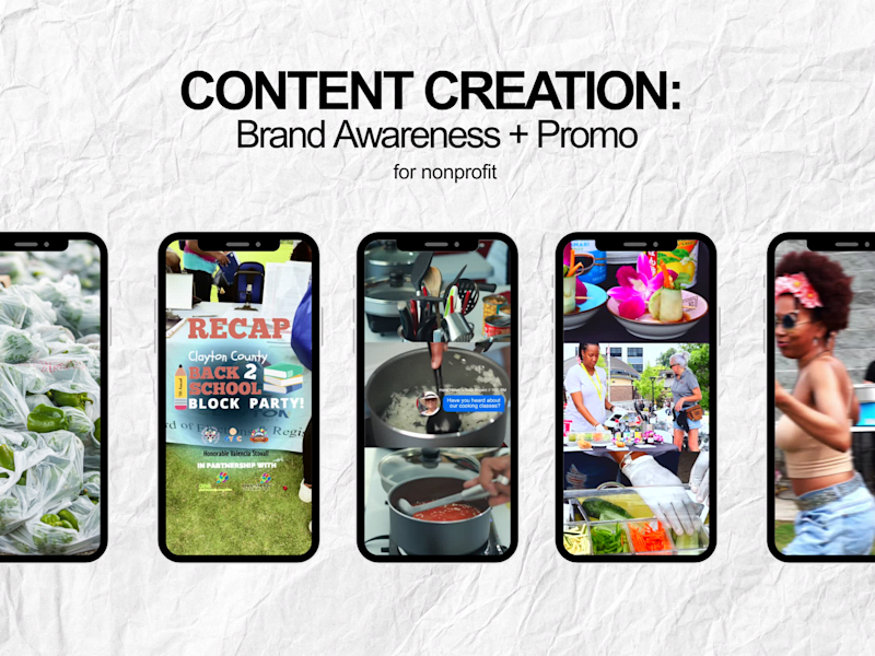 Cover image for Nonprofit Brand Awareness + Promo Content 