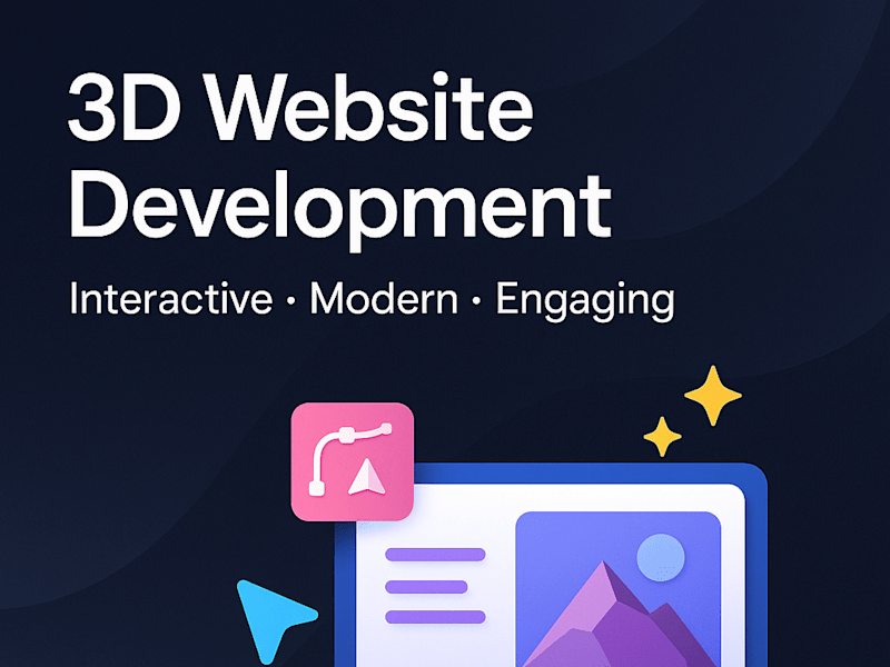 Cover image for 3D Website Development | Interactive, Modern & Engaging