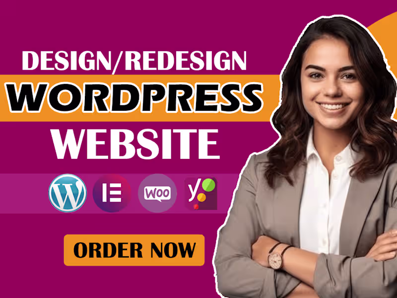 Cover image for wordpress website design using elementor pro and woocommerce