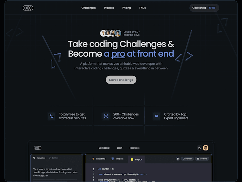 Cover image for Codetive App- Web design