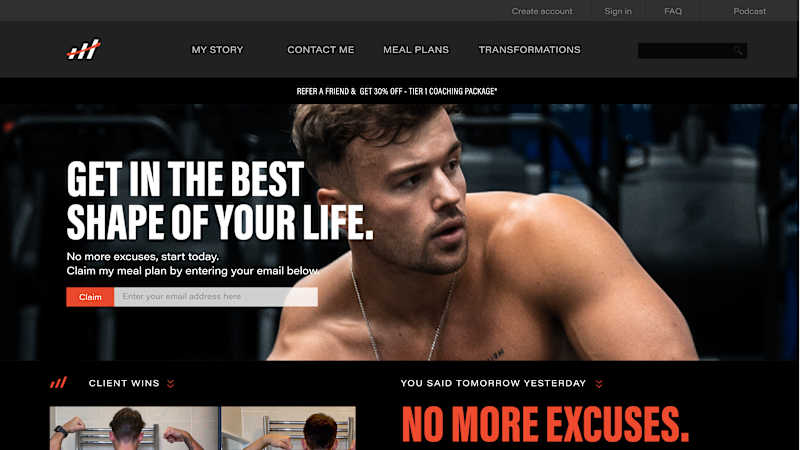 Cover image for Mo Samuels - Fitness influencer / YouTuber brand identity system