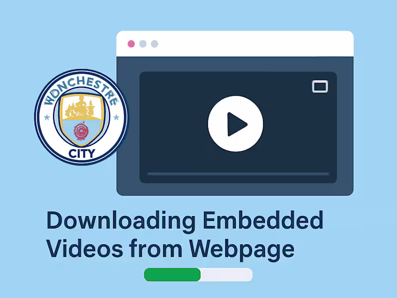 Cover image for  Download 2 video's that are embedded into a webpage.