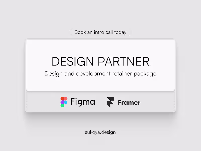 Cover image for Design and Development Retainer