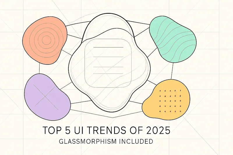 Cover image for Top 5 UI Trends of 2025 (Glassmorphism Included) to Discuss with Your Designer