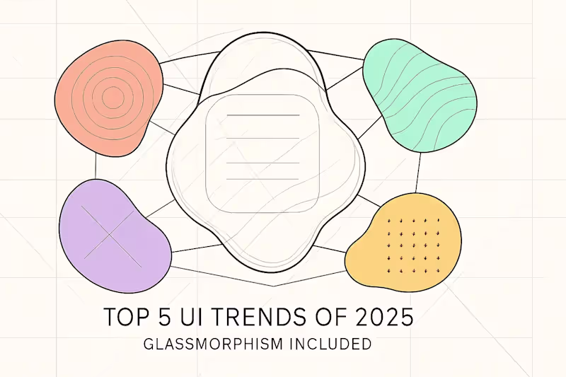 Cover image for Top 5 UI Trends of 2025 (Glassmorphism Included) to Discuss with Your Designer