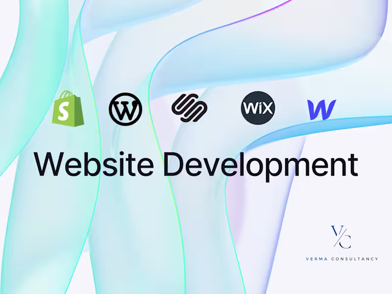 Cover image for Website and store development (Shopify, Wix, Squarespace)