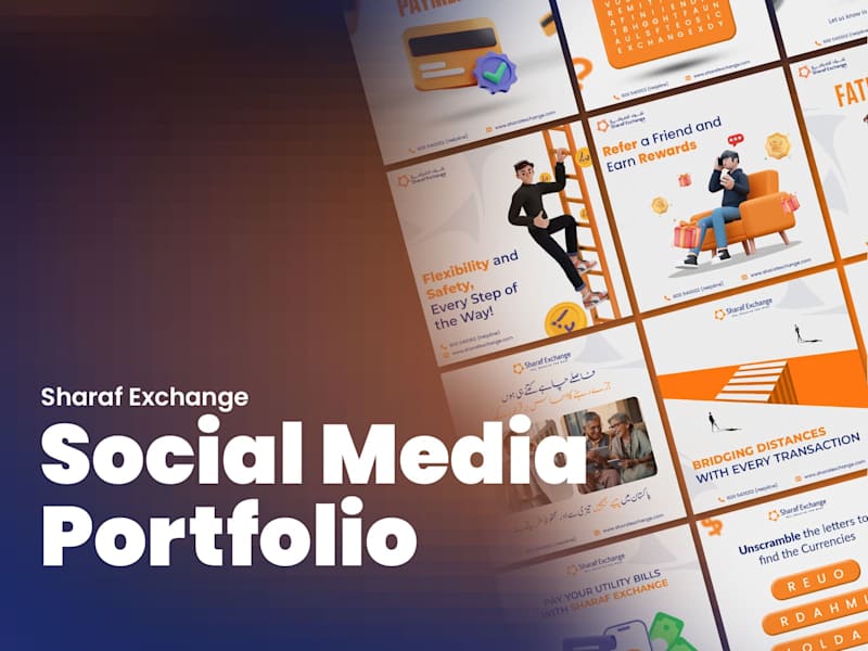 Cover image for Sharaf Exchange | Social Media Portfolio | Currency Exchange