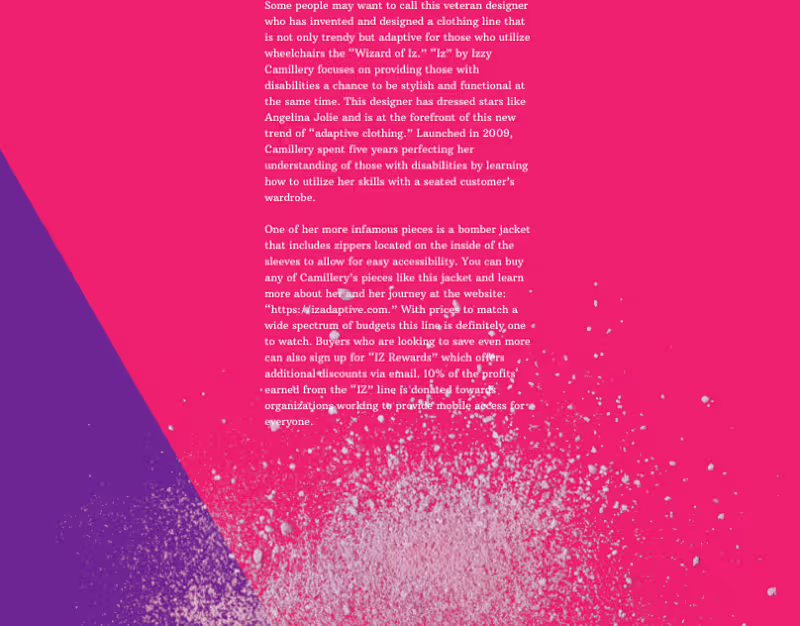 Cover image for “The Wizard of Iz” Article on Iz Clothing Line