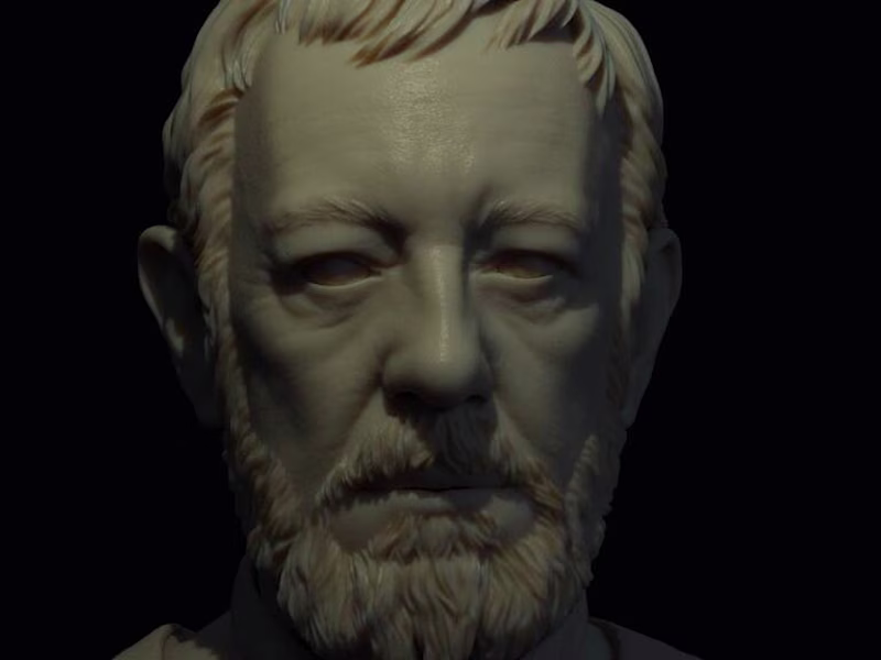 Cover image for 3D bust for 3D printing