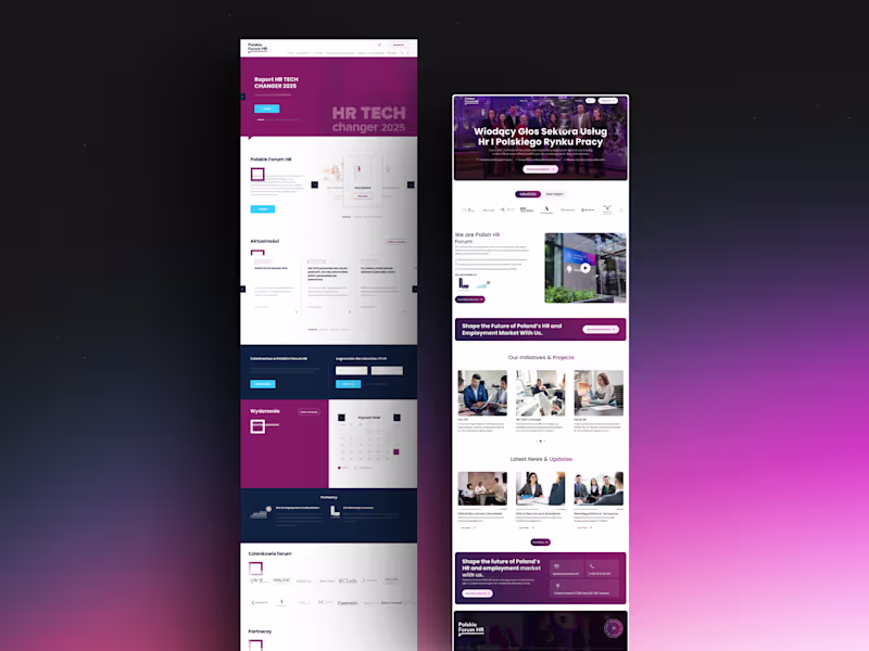 Cover image for Polskie Forum HR Website Redesign & Development