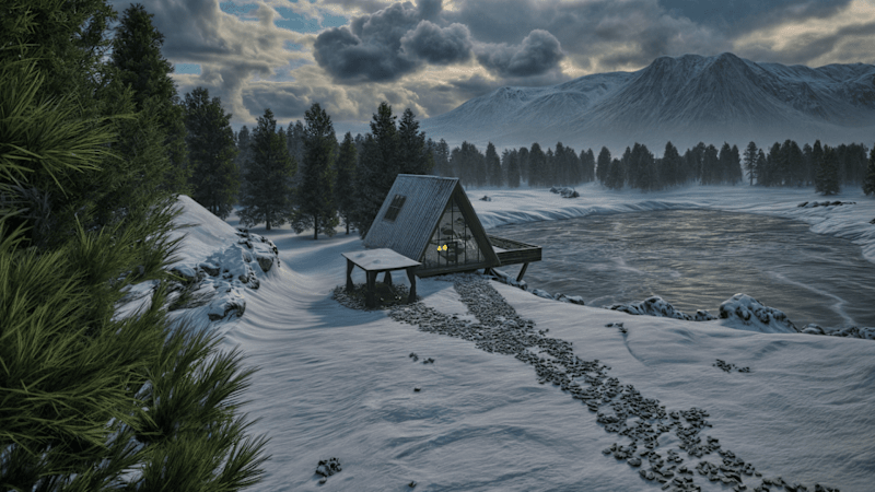 Cover image for COZY ALPINE CABIN