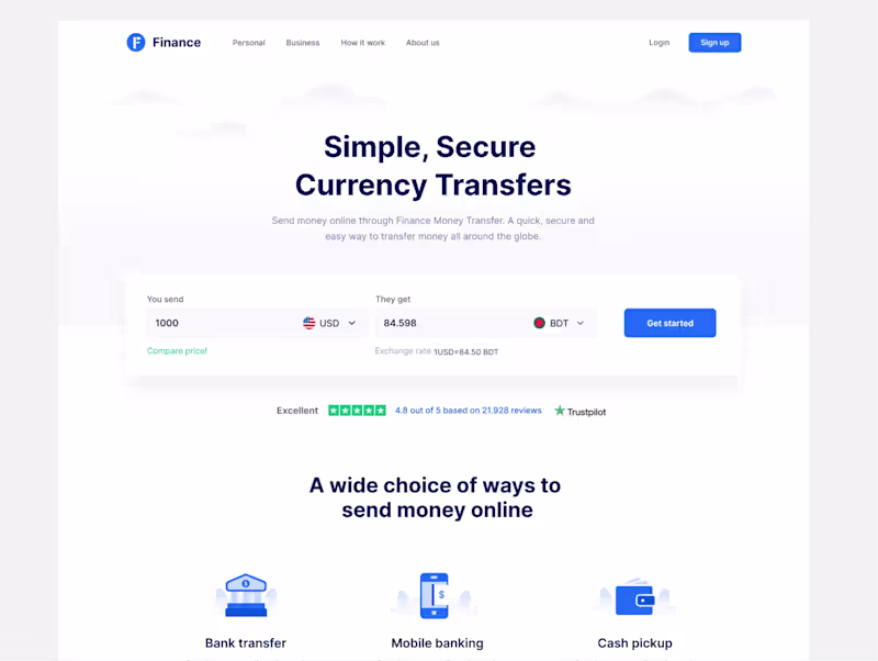 Cover image for Finance Landing page
Even four years