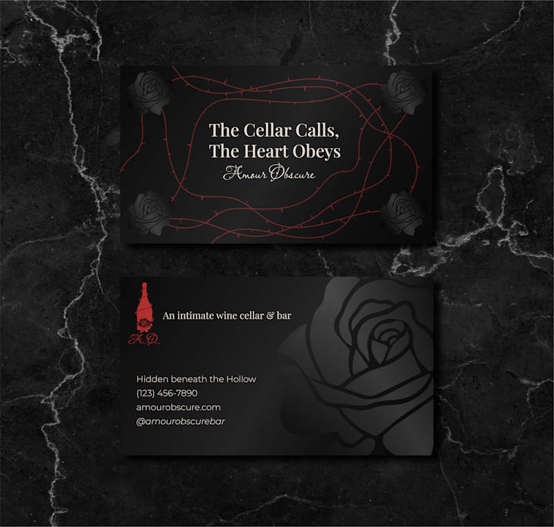 Cover image for Vampire-Owned Wine Bar Print Design