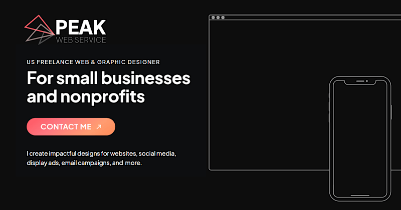 Cover image for US Freelance Web & Graphic Designer | Peak Web Service