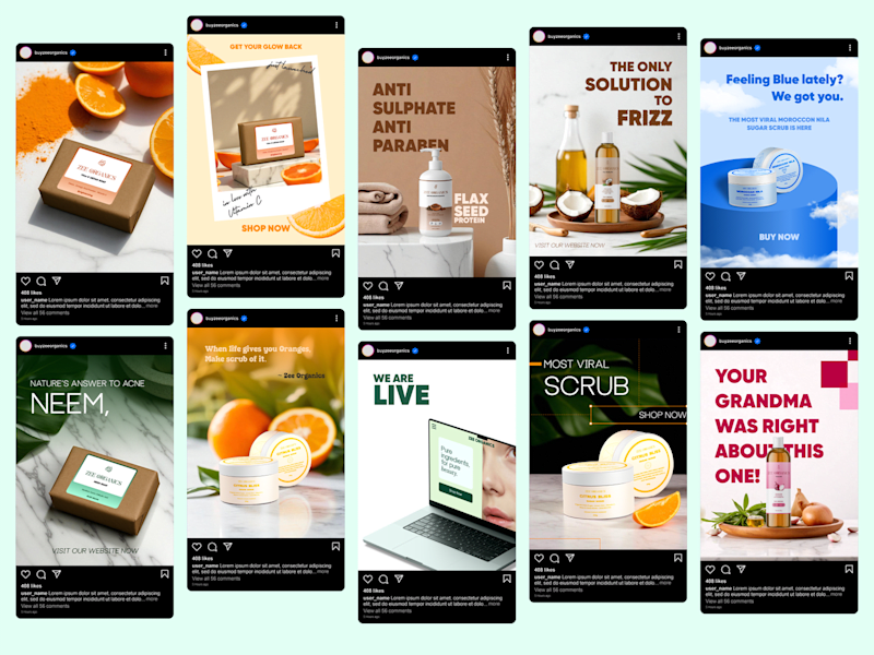 Cover image for Instagram Branding for Zee Organics