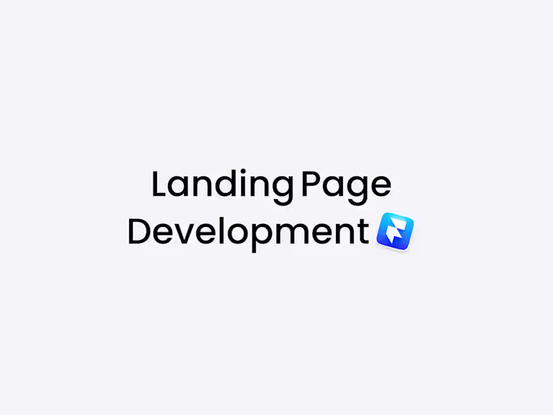 Cover image for Framer (Landing Page Development)