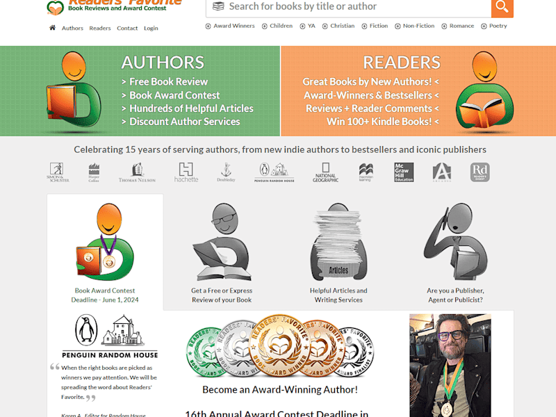 Cover image for Readers’ Favorite: Book Reviews and Award Contest