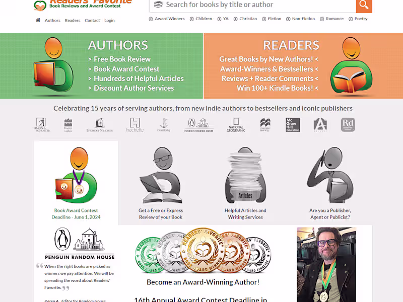 Cover image for Readers’ Favorite: Book Reviews and Award Contest