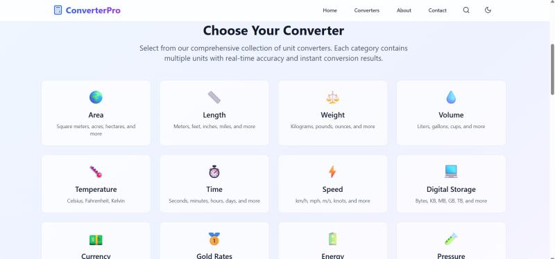 Cover image for ConverterPro - Universal Unit Converter | Convert Any Unit Inst…