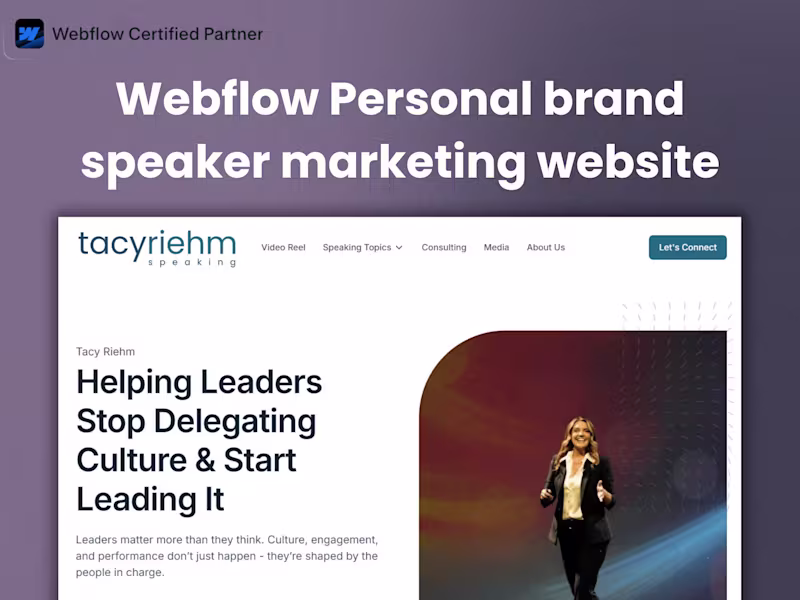 Cover image for Webflow Site Refinement for Vos Consulting & Tacy Riehm