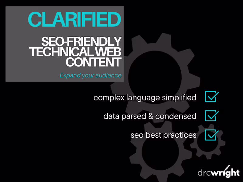 Cover image for Clarified—SEO-Friendly Technical Web Content for Everyone