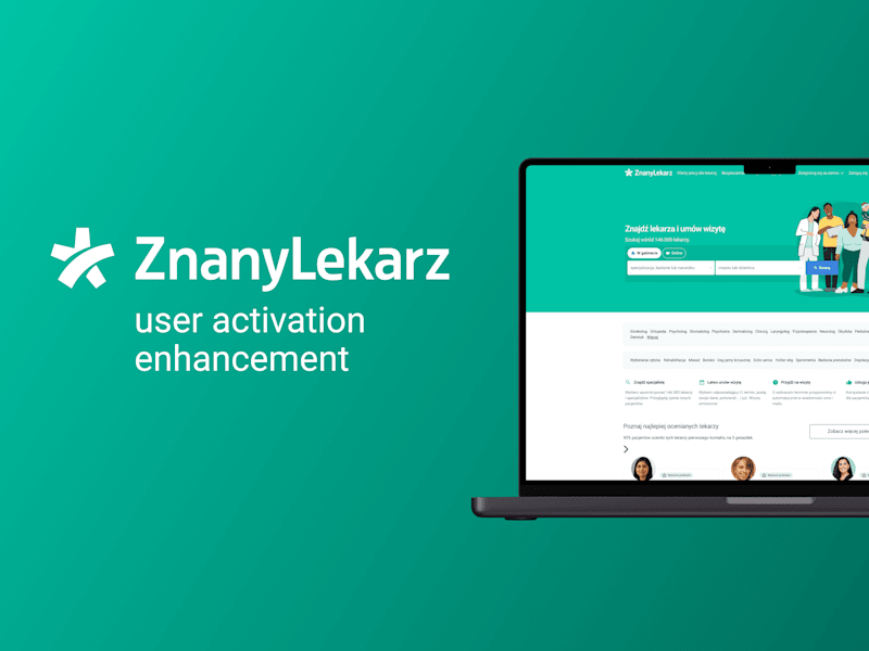Cover image for User Activation Enhancement for Znany Lekarz