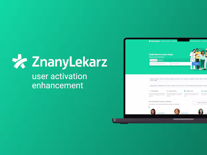 Cover image for User Activation Enhancement for Znany Lekarz