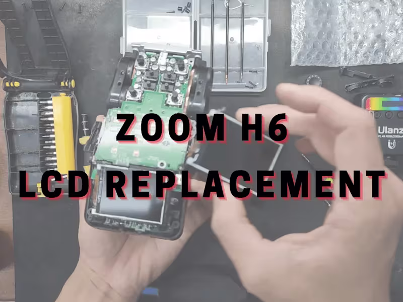 Cover image for ZOOM H6 LCD Repair/Replace - YouTube