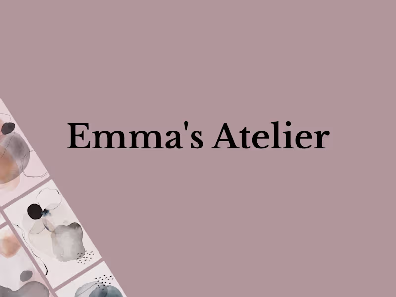 Cover image for Emma’s Atelier – Artistic Website Concept