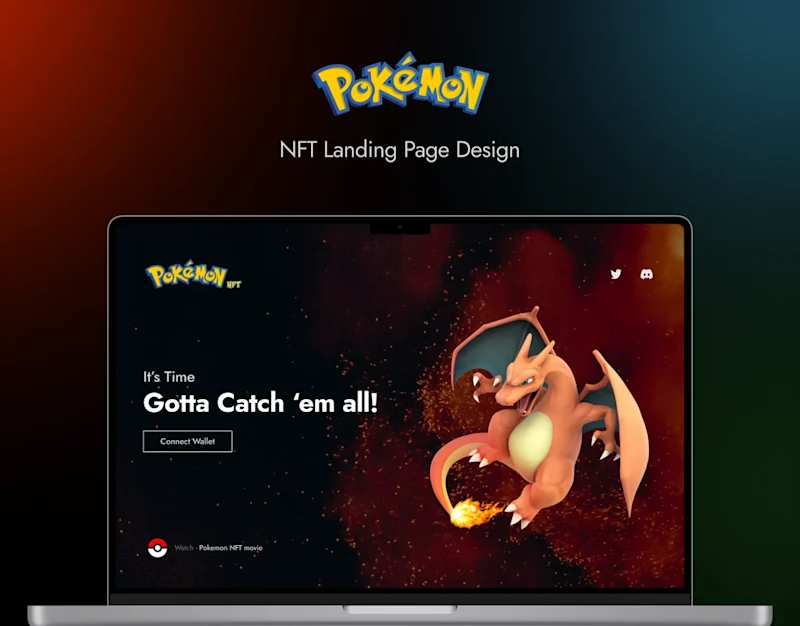 Cover image for Pokemon NFT Website Concept - UI Design