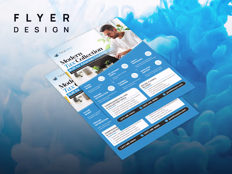 Cover image for Flyer Design for Tax Collection and Financial Company